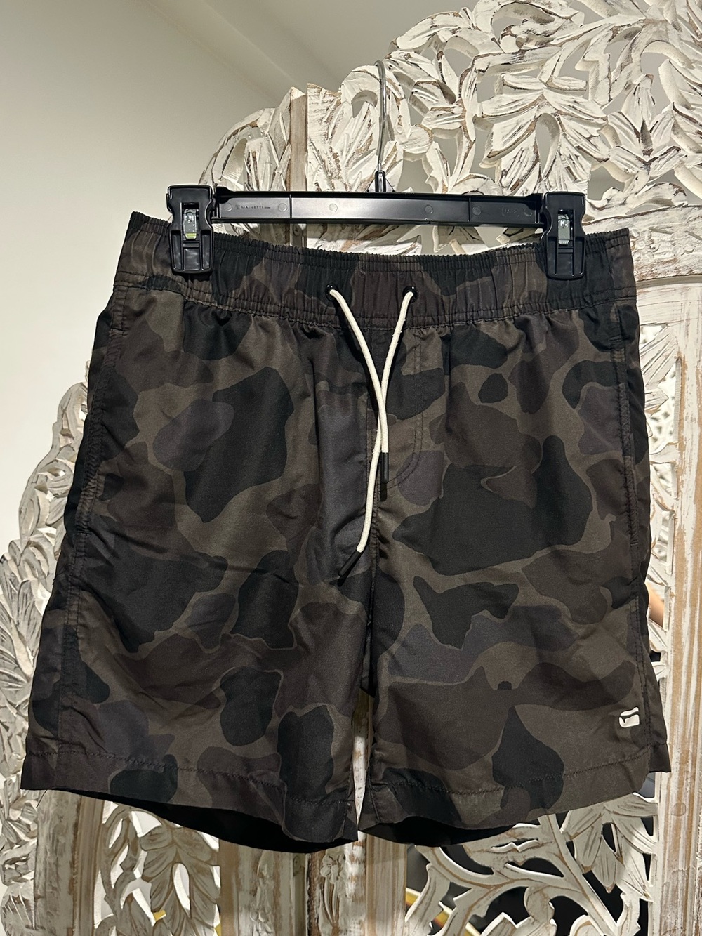 G-Star Camouflage Swim Trunks - Black & Olive